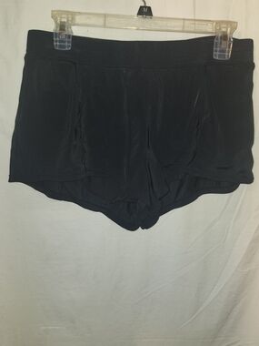 Avia Black Women's Athletic Layered Running Shorts